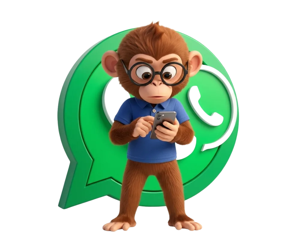 Mascota Fex Turismo escribiendo por WhatsApp